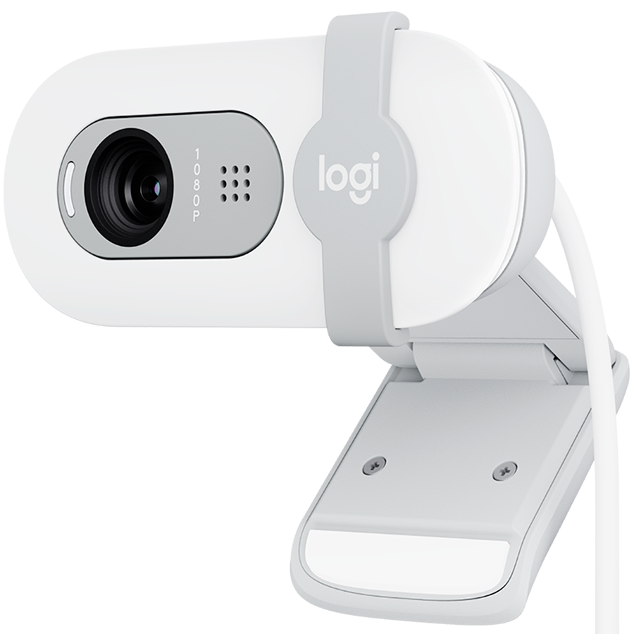 LOGITECH Brio 100 Full HD Webcam - OFF-WHITE - USB - Image 2