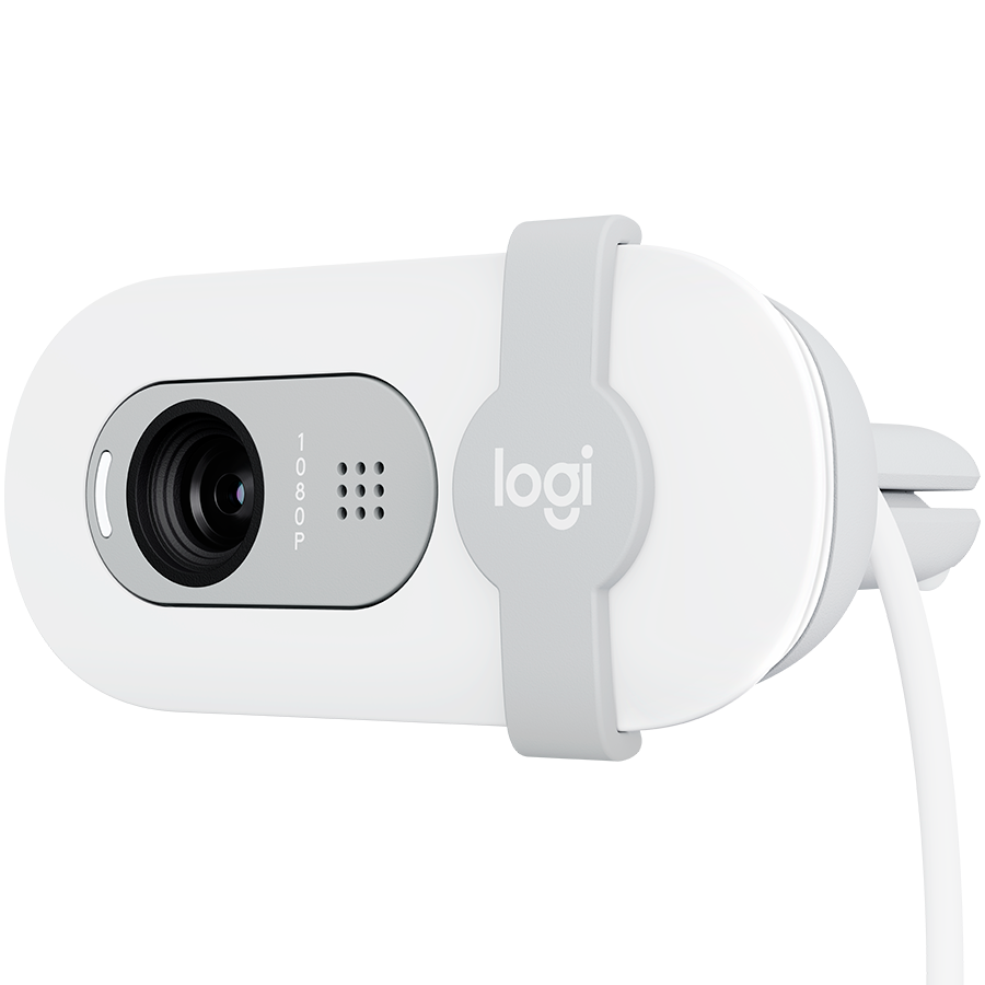 LOGITECH Brio 100 Full HD Webcam - OFF-WHITE - USB - Image 4