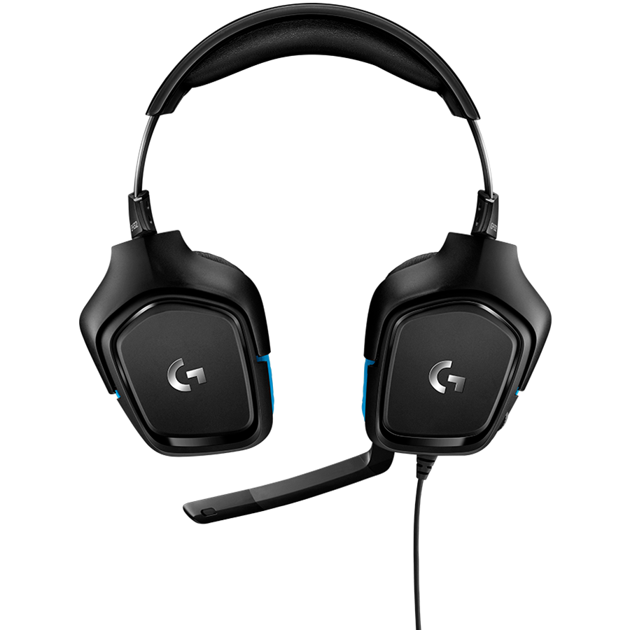 LOGITECH G432 Wired Gaming Headset 7.1 - LEATHERETTE - BLACK/BLUE - USB - Image 3