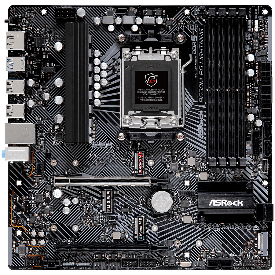 ASROCK B650M PG Lightning mATX AM5 DDR5 - Image 2