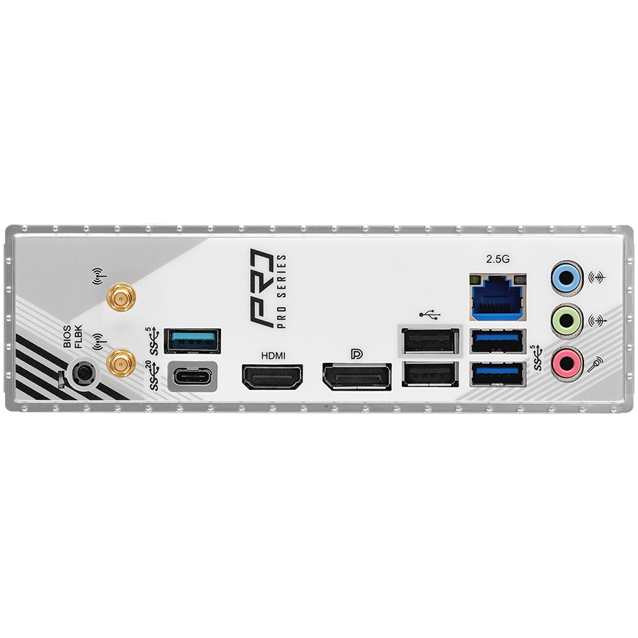 ASROCK MB Desktop B860M Pro Rs Wi-fi, S.1851, 4x DDR5, 1x PCIe 5.0 x16, 1x PCIe 4.0 x4, 1x Blazing M.2, 2x Hyper M.2, 4x SATA3, 2x USB-C, 8x USB 3.2, 6x USB 2.0, 1x RJ-45 2.5GB Lan, 802.11axe Wi-Fi 6E + Bluetooth 5.3, ATX - Image 3