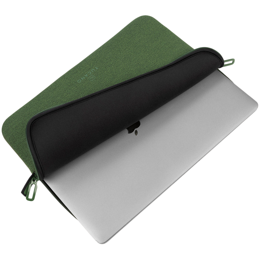 TUCANO MELANGE SLEEVES FOR Microsoft Surface Pro/ MacBook Pro 13 (2016-2020)/ MacBook Air 13 (2018-2020)/ Laptop 12 Green - Image 4