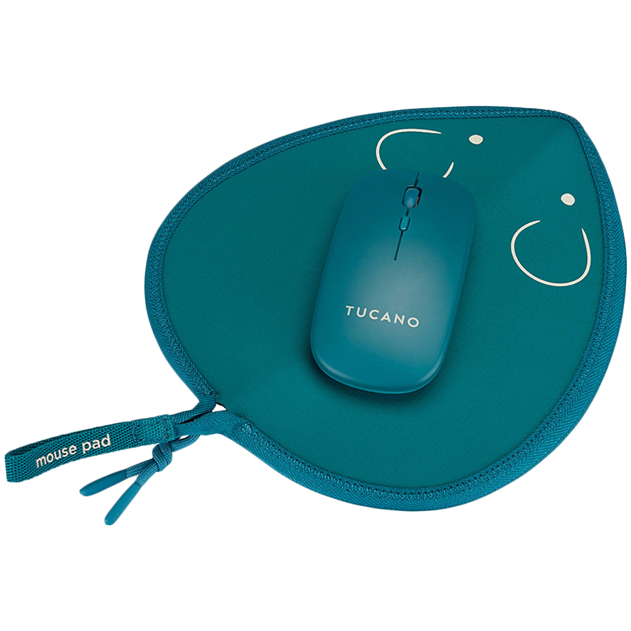 TOPO MOUSE PAD + WIRELESS MOUSE BLUE PE.