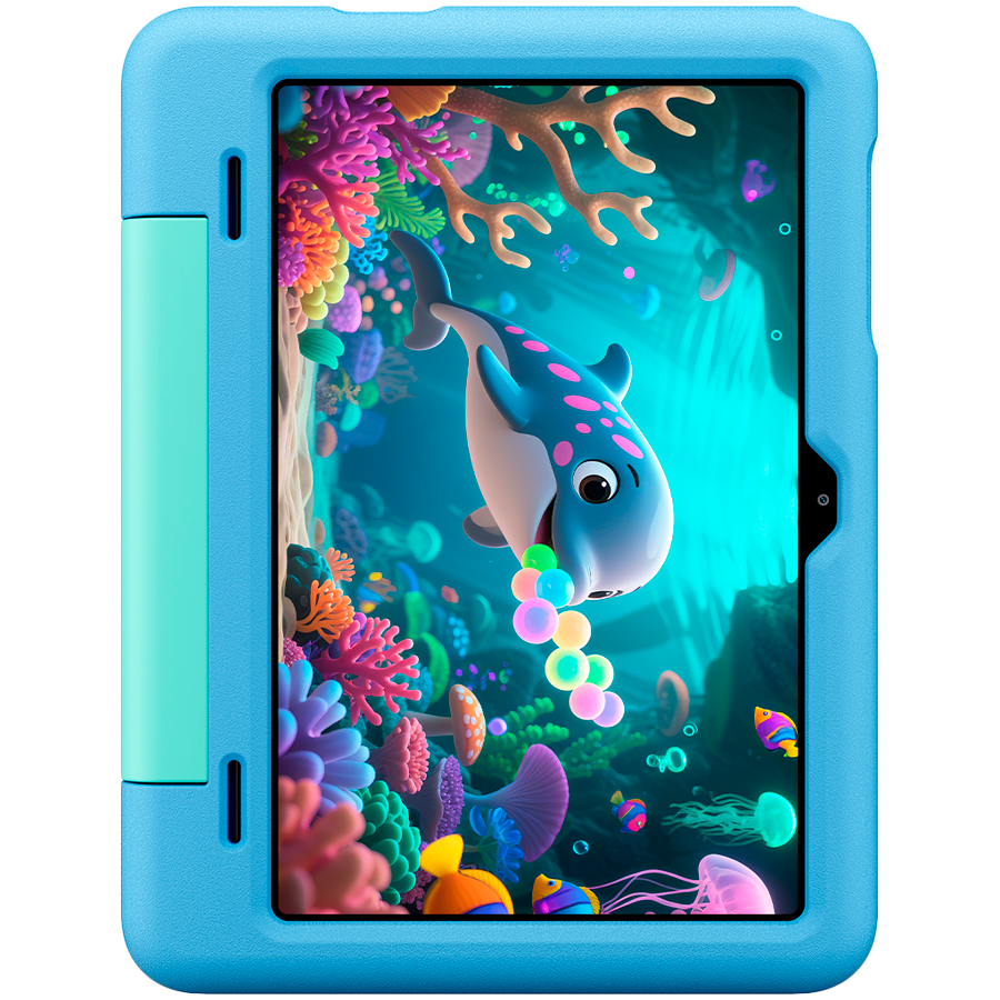 Blackview Tab 20 Kids WiFi 10.1-inch 800x1280 HD 60Hz Unisoc Tiger T310 2Hz 4GB + 64GB 6600mAh Cam 5MP/8MP WiFi5 Android 15 Bubble Blue
