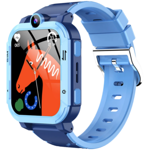 Blackview Z20 Kids 4G 1.83-inch HD Touchscreen 240x284 ARM Cortex-R5 16MB/16MB 800mAh Magnetic Charging IP67 8MP Camera GPS+WiFi+LBS SOS Call Android OS Ocean Blue