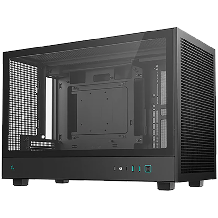 DeepCool CH260, Mini Tower, Mini-ITX/Micro-ATX, 2xUSB3.0, 1xType-C Gen 2, 1xAudio, Mesh Panel, Black, 2Y, R-CH260-BKNGM0-G-1 - Image 2