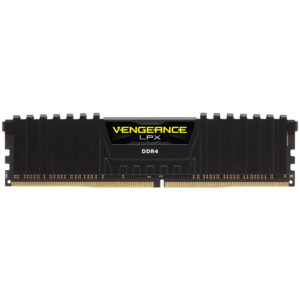 CORSAIR DDR4, 3200MHz 16GB 1x16GB Dimm, Unbuffered, Dual Rank, 16-20-20-38, XMP 2.0, Vengeance LPX black Heatspreader, Black PCB, 1.35V