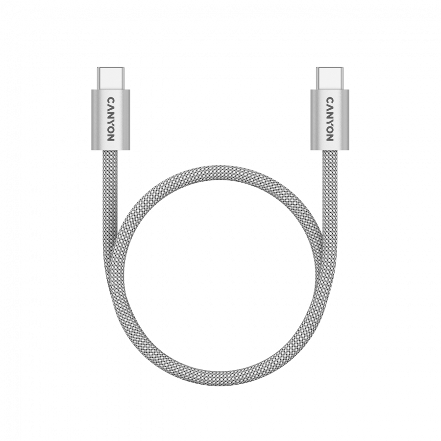CANYON cable OnWire 60MG C-C 60W Magnet Braided 1m Light Grey - Image 4
