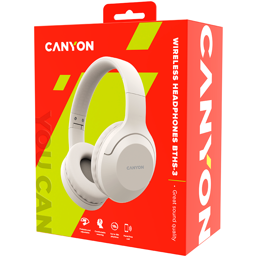 CANYON headset BTHS-3 Beige - Image 5