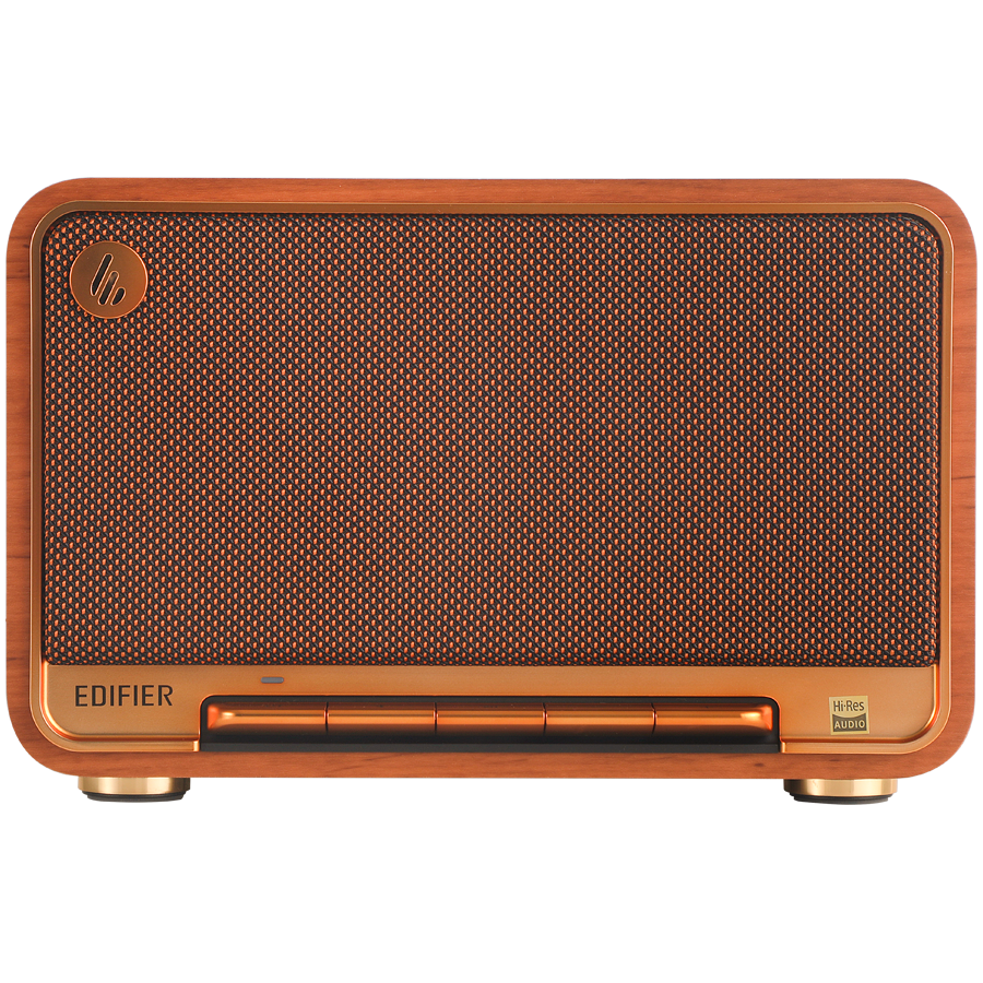 Edifier D32 2.1 Speaker, BT V5.3, Wi-Fi, AUX, USB-C, 1x 4-inch Midrange Driver, 2x 1-inch Tweeters, 60W (RMS), Brown - Image 2