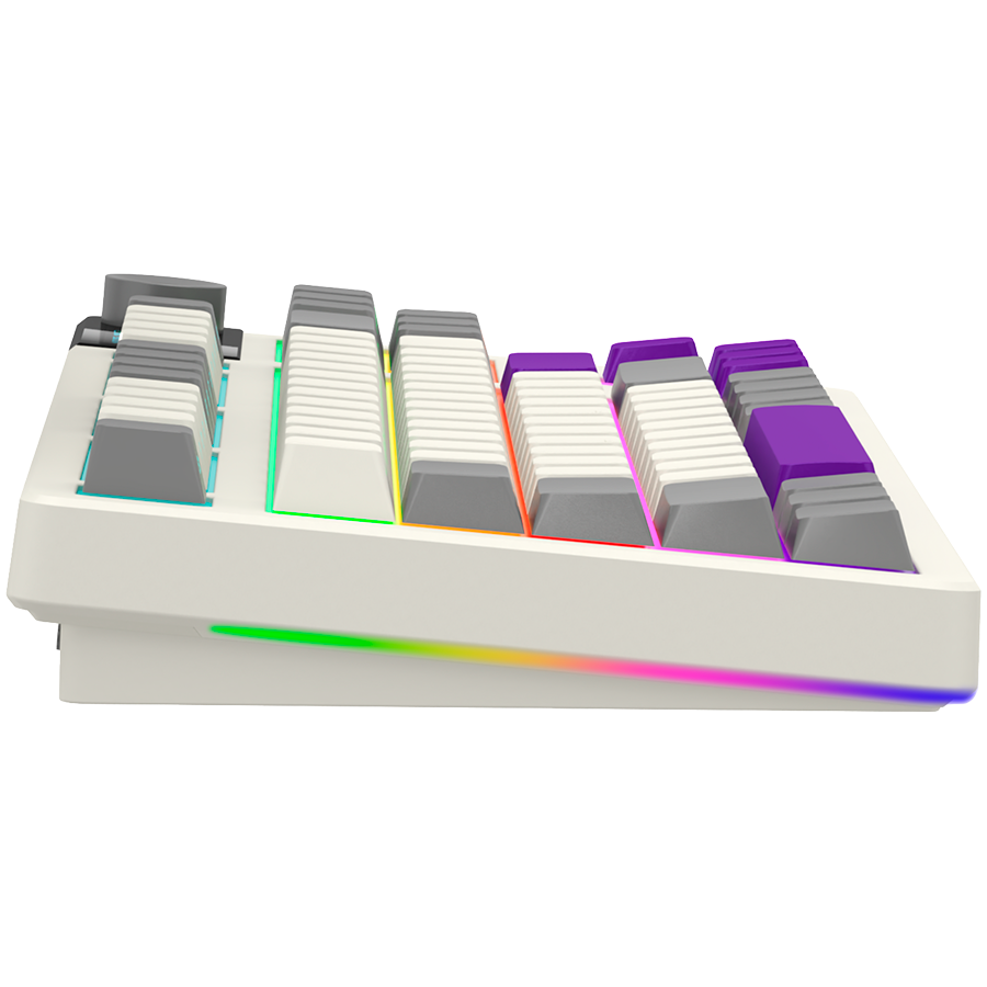 LORGAR KBP70TKLW, Wireless TKL Mechanical Gaming Keyboard Pro, Beige, EN layout - Image 4