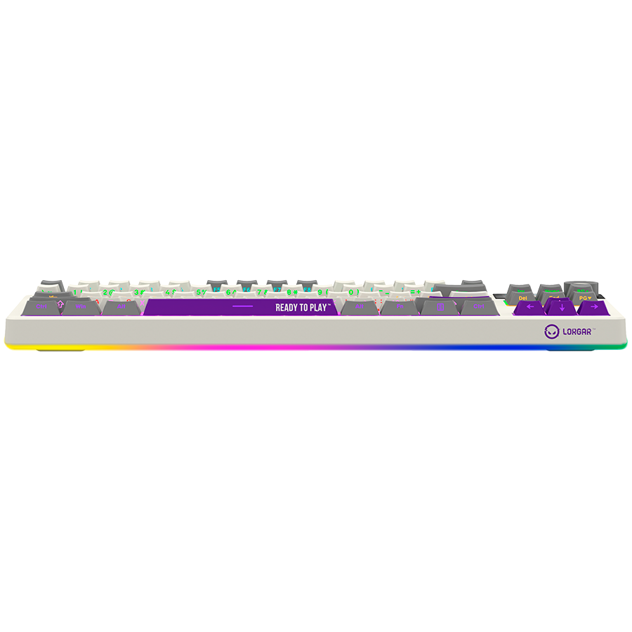 LORGAR KBP70TKLW, Wireless TKL Mechanical Gaming Keyboard Pro, Beige, EN layout - Image 5