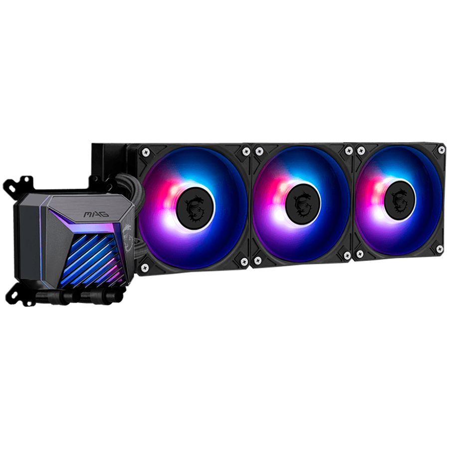 MSI MAG CORELIQUID A15 360, 3x120mm Pre-installed ARGB Daisy Chain Fans, Adjustable Offset Kit, Replacable Top Cover, Copper Base Intel LGA 1700/1851, AMD AM5/AM4, 3Y Warranty - Image 4