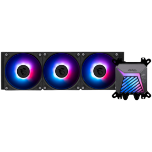 MSI MAG CORELIQUID A15 360, 3x120mm Pre-installed ARGB Daisy Chain Fans, Adjustable Offset Kit, Replacable Top Cover, Copper Base Intel LGA 1700/1851, AMD AM5/AM4, 3Y Warranty