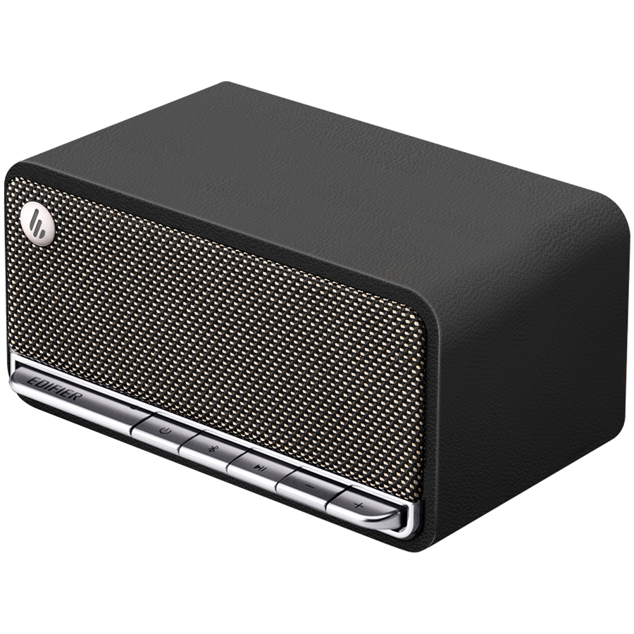 Edifier MP230 Bluetooth Speaker, BT V5.0, USB-C, AUX, TF Card, 2x 48mm Drivers, USB-C, 20W (RMS), Retro Black