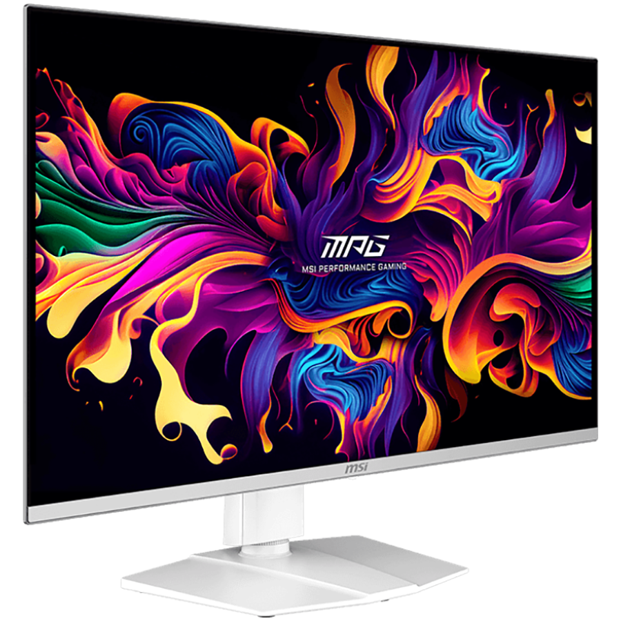 MSI MPG 321URXW QD-OLED Gaming Monitor, 31.5" 240Hz, UHD (3840x2160) 16:9, QD-OLED, 0.03ms, 250nits, 1500000:1, 178/178, G-Sync Compatible, Adjustable Stand, 1x DP, 2x HDMI, 1x Type-C, 1x Headphone out, USB Hub, White, 3Y Warranty - Image 3