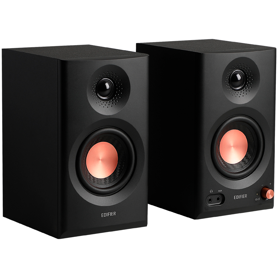 Edifier MR3 Active Studio Monitors, BT V5.4, RCA, AUX, 1-inch Tweeters, 3.5-inch Drivers, 36W (RMS), Tone Control Dials, Black - Image 2