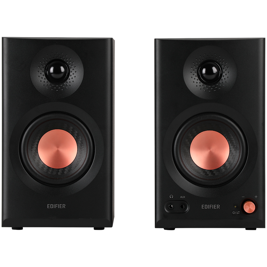 Edifier MR3 Active Studio Monitors, BT V5.4, RCA, AUX, 1-inch Tweeters, 3.5-inch Drivers, 36W (RMS), Tone Control Dials, Black - Image 3