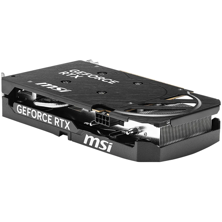 MSI Video Card NVIDIA GeForce RTX 5060 8G SHADOW 2X OC MAX, 8GB GDDR7, 128-bit, 2535 MHz Boost, 3840 CUDA Cores, PCIe 5.0 (x8), 3x DP 2.1b, HDMI 2.1b, RAY TRACING, Metal Backplate, Dual Fan, 145W TDP, 8-pin PCIe Power, G-SYNC, 2-Slot, 3Y - Image 4