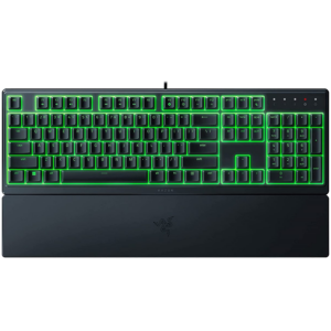 Razer Ornata V3 X US, Silent Membrane Switches, RGB Lighting, 1000 Hz Ultrapolling, UV coated ABS Keycaps, Soft-touch wrist rest