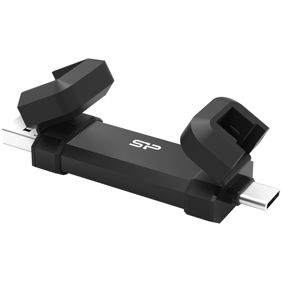 Silicon Power DS72 250GB USB Type-A and USB Type-C 3.2 Gen 2 Black - Image 2