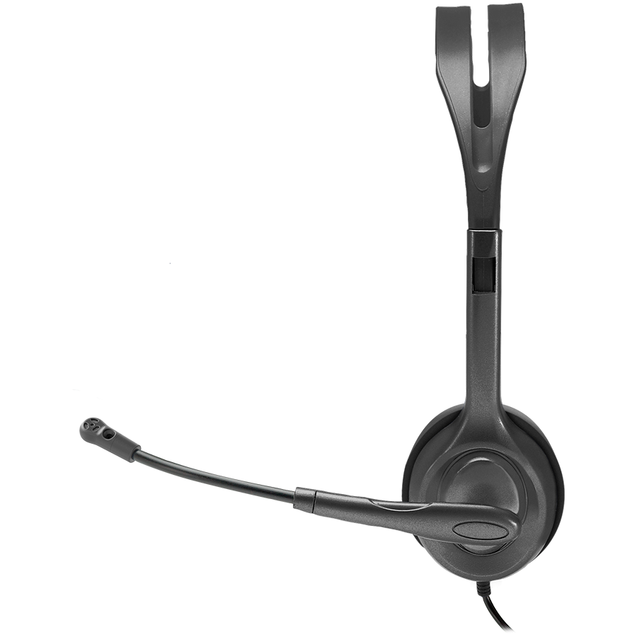 LOGITECH H111 Corded Stereo Headset - BLACK - 3.5 MM - Image 3