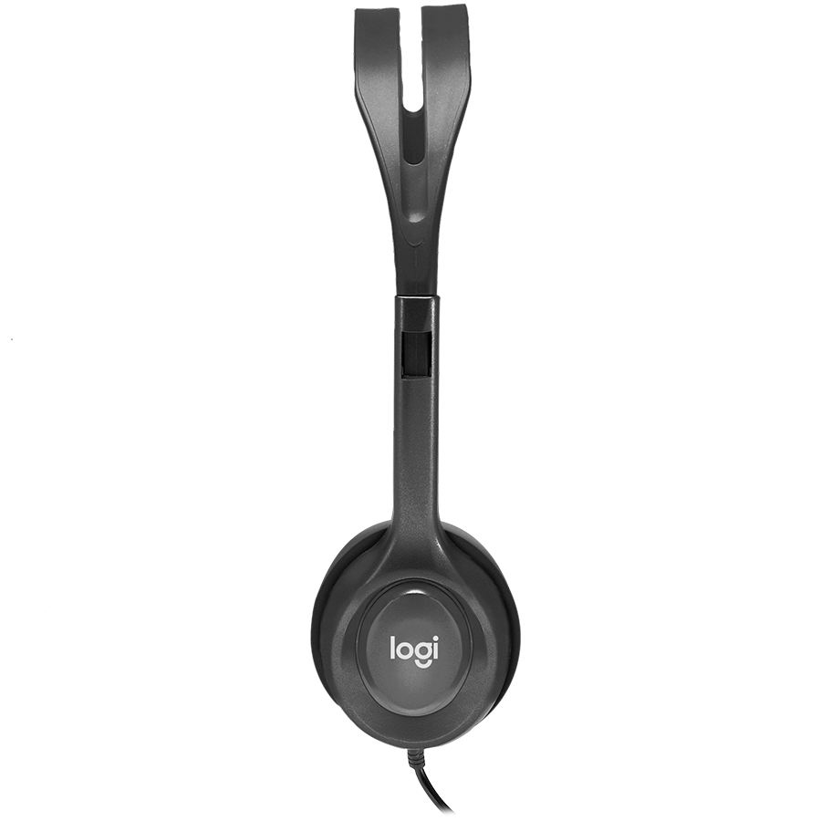 LOGITECH H111 Corded Stereo Headset - BLACK - 3.5 MM - Image 4