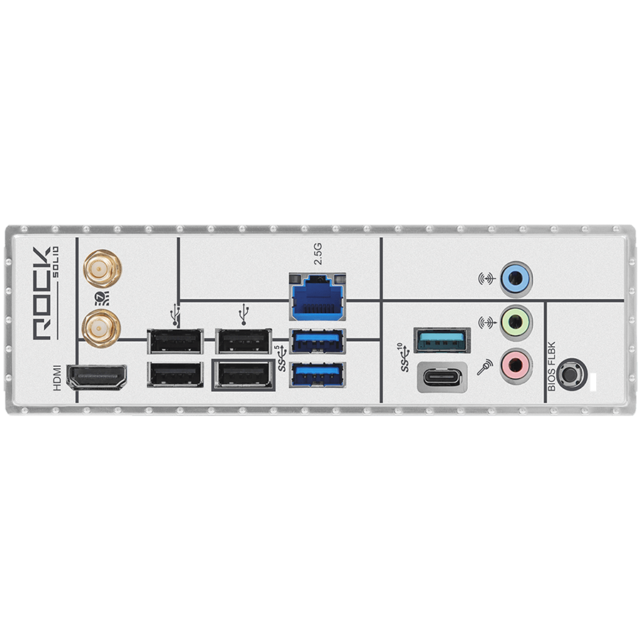 ASROCK MB Desktop B850 Rock WiFi 7, AM5, 4x DDR5, 1x PCIe 5.0 x16, 1x PCIe 4.0 x16, 1x Blazing M.2, 1x Hyper M.2, 4x SATA3, RAID 0, 1, 10, 7.1 CH HD Audio, 1x HDMI, 8x USB 3.2, 8x USB 2.0, 2x USB-C, 2.5G LAN, 2x Wi-Fi 7, BT, 1x HDMI, 1x SPDIF, ATX - Image 5