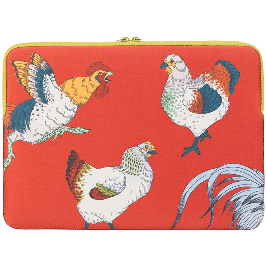 TUCANO SLEEVE SCHIZZO MacBook Air 15/ Laptop 13/ Laptop 14, FAUNA GALLINE ORANGE - Image 3