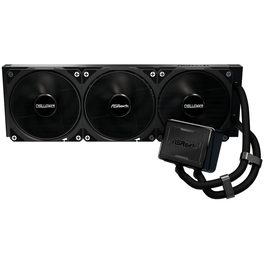 Asrock Challenger Pure 360, AiO liquid cooler, 360 mm radiator, AM5, AM4, LGA1851, LGA1700, 90-ACLA36-BDKGA6, 6Y - Image 3