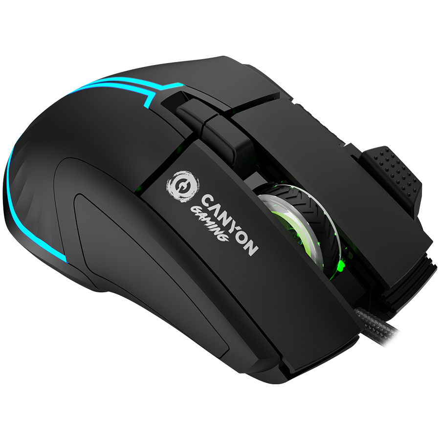CANYON mouse Fortnax GM-636 RGB 9buttons Wired Black - Image 4