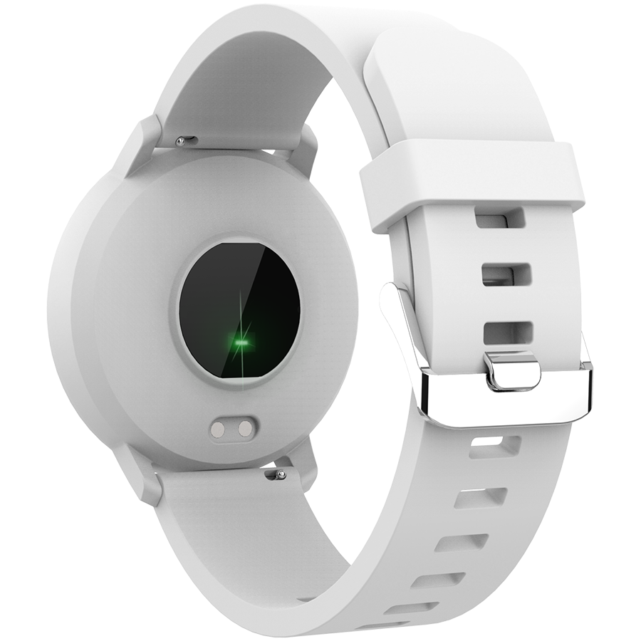 CANYON Lollypop SW-63, Smart watch, 1.3inches IPS full touch screen, Round watch, IP68 waterproof, multi-sport mode, BT5.0, compatibility with iOS and android, Silver white, Host: 25.2*42.5*10.7mm, Strap: 20*250mm, 45g - Image 3
