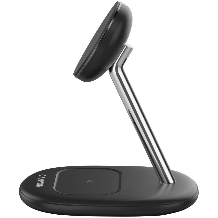 CANYON wireless charger WCS-205 15W Qi2 2in1 Black - Image 4