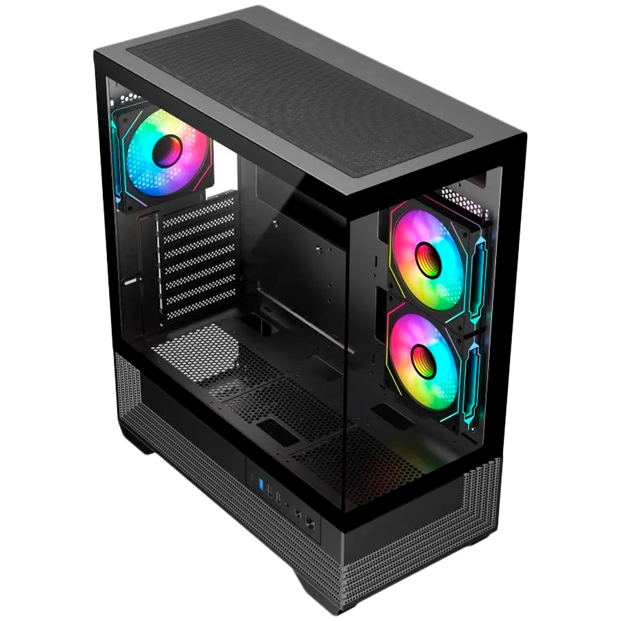 Chassis V-GAMING DARK REAPER VG-DR3F USB3.0 USB2.0 Type C without PSU Black - Image 2