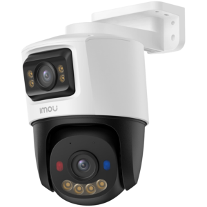 Imou Dual-Lens PoE Outdoor Smart IP PTZ Camera, 5MP+5MP, 3.6mm 76H, 0-260 Pan, 0-25 Tilt, IR up to 30m, H.265, 15 fps, 8x digital zoom, Motion detection, crossing line, Mic and Speaker, micro SD up to 512GB, 1x RJ45, PoE DC 12V, 1A