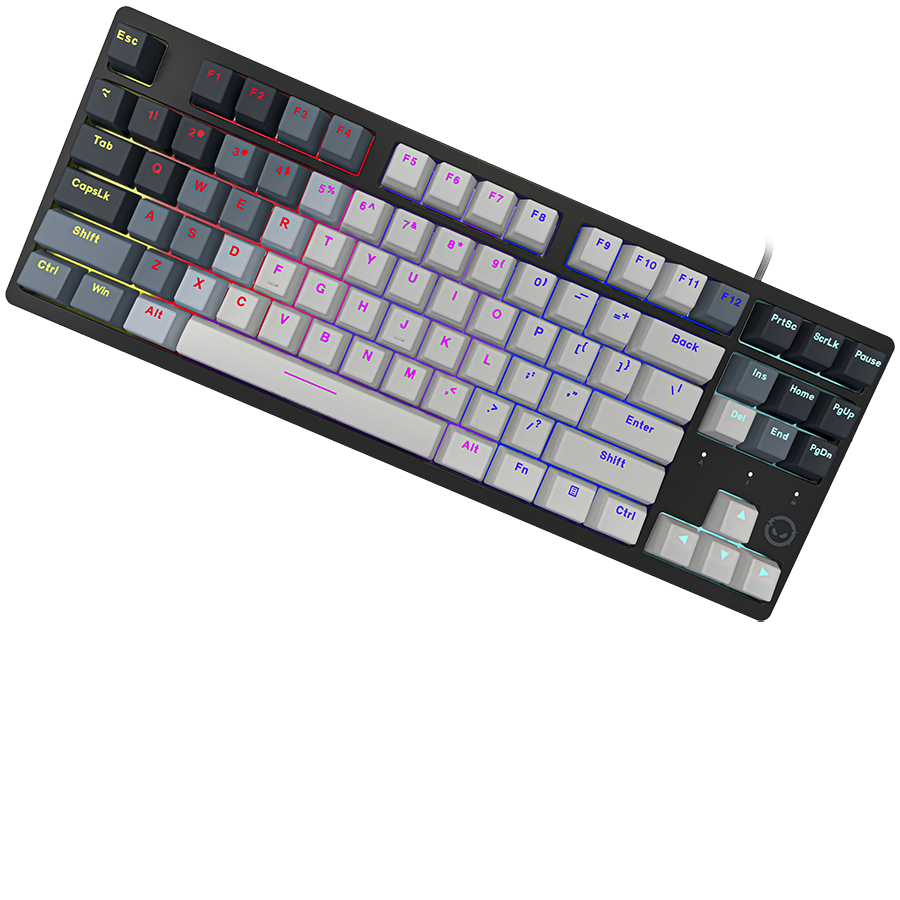 LORGAR Azar 514TKL, Wired RGB mechanical gaming keyboard, white, EN layout - Image 3