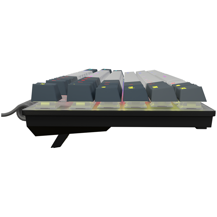 LORGAR Azar 514TKL, Wired RGB mechanical gaming keyboard, white, EN layout - Image 5