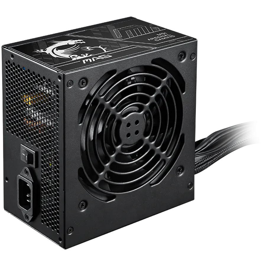 MSI MAG A650BN PCIE5 II, 650W, 80 Plus Bronze, 120mm Low Noise Fan, Protections: OVP/OCP/SCP/OPP/UVP, Dimensions: 150mmx140mmx86mm, 5Y Warranty - Image 2