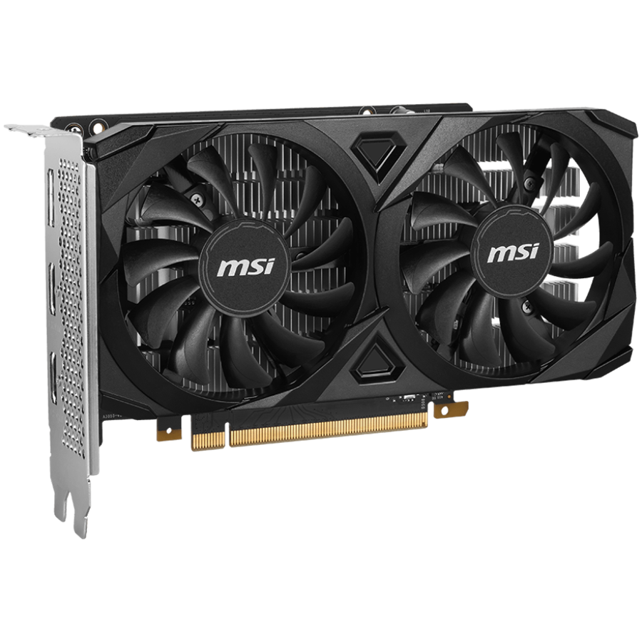 MSI Video Card Nvidia GeForce RTX 3050 VENTUS 2X E 6G OC, 6GB GDDR6, 96bit, Boost: 1492 MHz, 2304 CUDA Cores, PCIe 4.0, 1x DP 1.4a, 2xHDMI 2.1a, RAY TRACING, Dual Fan, 300W, 3Y - Image 3