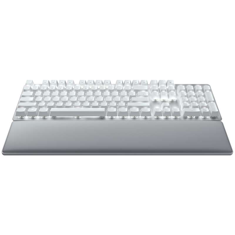 Razer Pro Type Ultra - US Layout, Wireless Mechanical Keyboard for Productivity, Razer Yellow Mechanical Switch, Bluetooth and Razer HyperSpeed (2.4GHz), Backlit keys (white LED), USB-C, Plush leatherette wrist rest, Soft-touch coating - Image 2