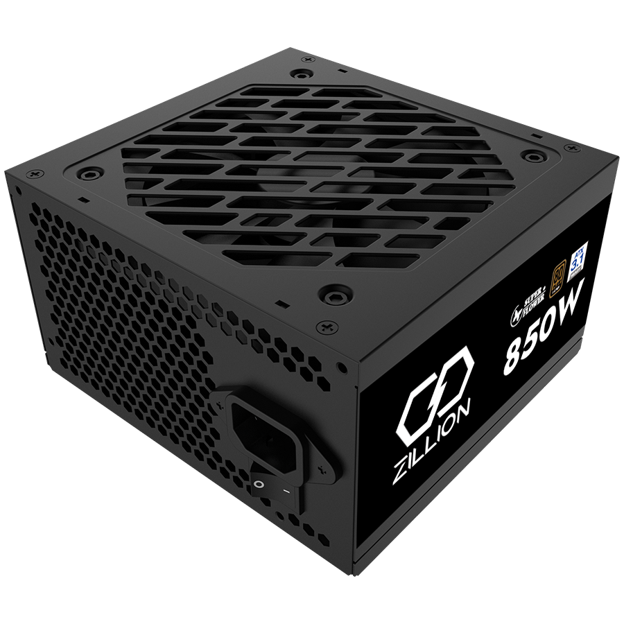 Super Flower Zillion DB Bronze 850W ATX 3.1 80 Plus Bronze, Flat Black Cables, 120mm Fan, 3 Year Warranty - Image 2