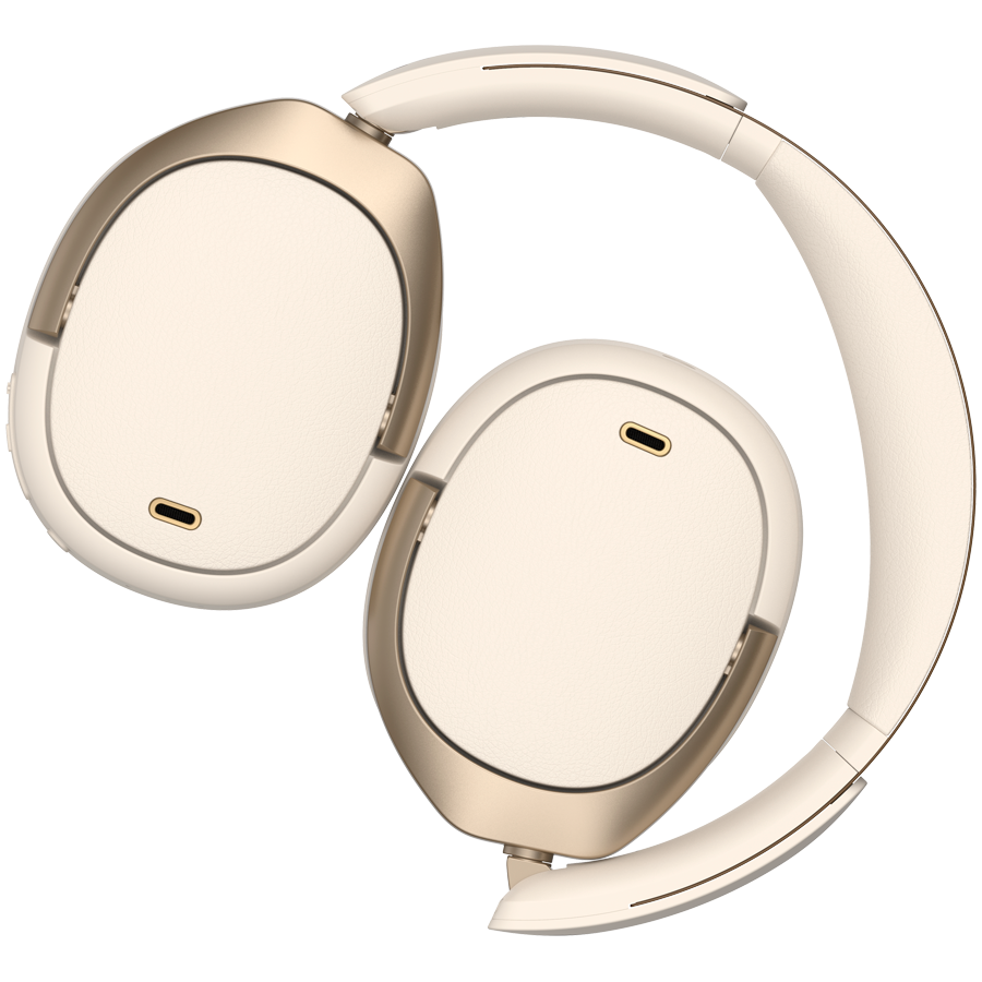 Edifier WH950NB Wireless Over-Ear Headphones, 40mm Dynamic Titanium-Coated Drivers, BT V5.4, ANC, Hi-Res Audio Certification, Up To 80H Battery, USB-C, Ivory - Image 5