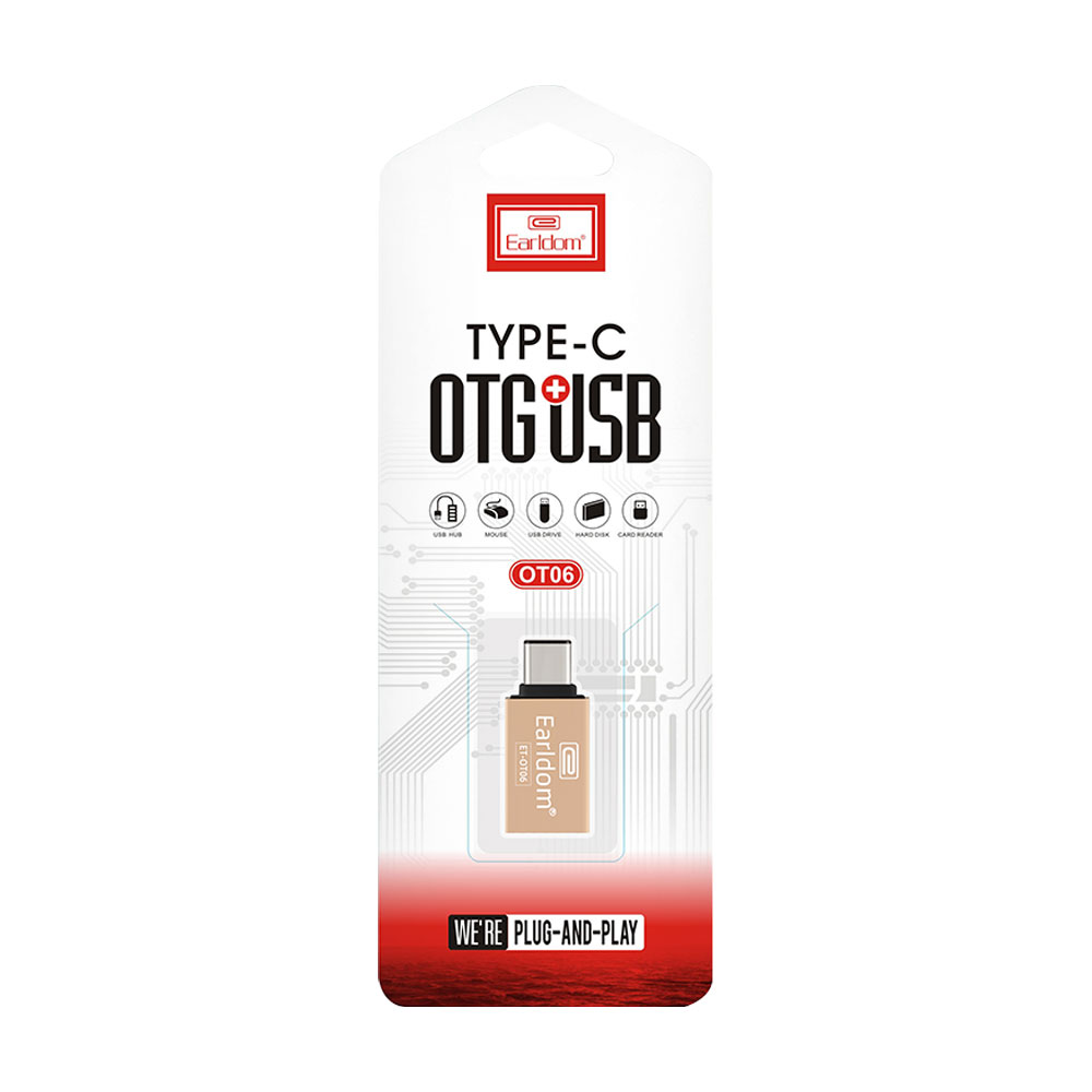 Преходник Earldom ET-OT06, USB F към Type-C OTG, Различни цветове - 40169 - Image 4