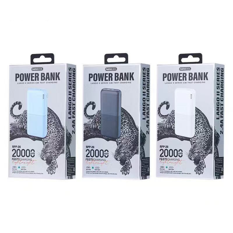 Преносима батерия Remax RPP-26, 20000mAh, Различни цветове - 87100 - Image 3