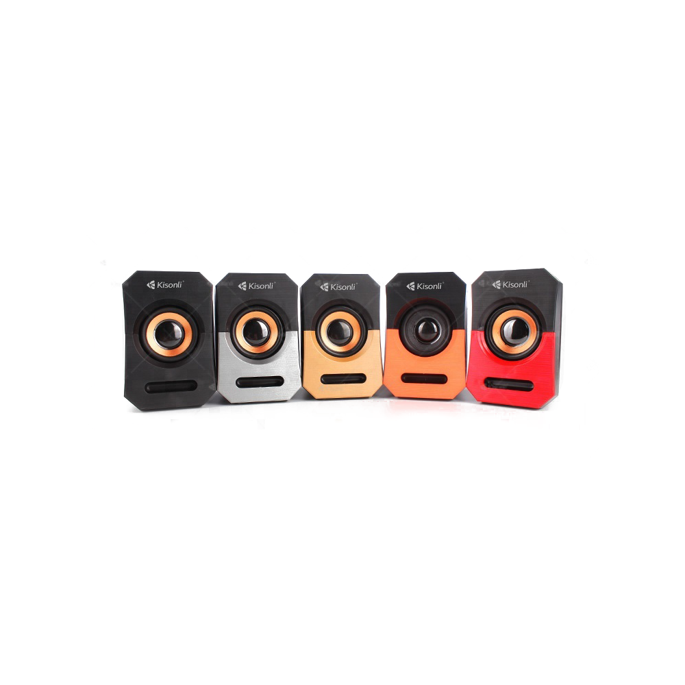 Тонколони Kisonli А-606, 3W*2, USB, Различни цветове - 22118 - Image 3