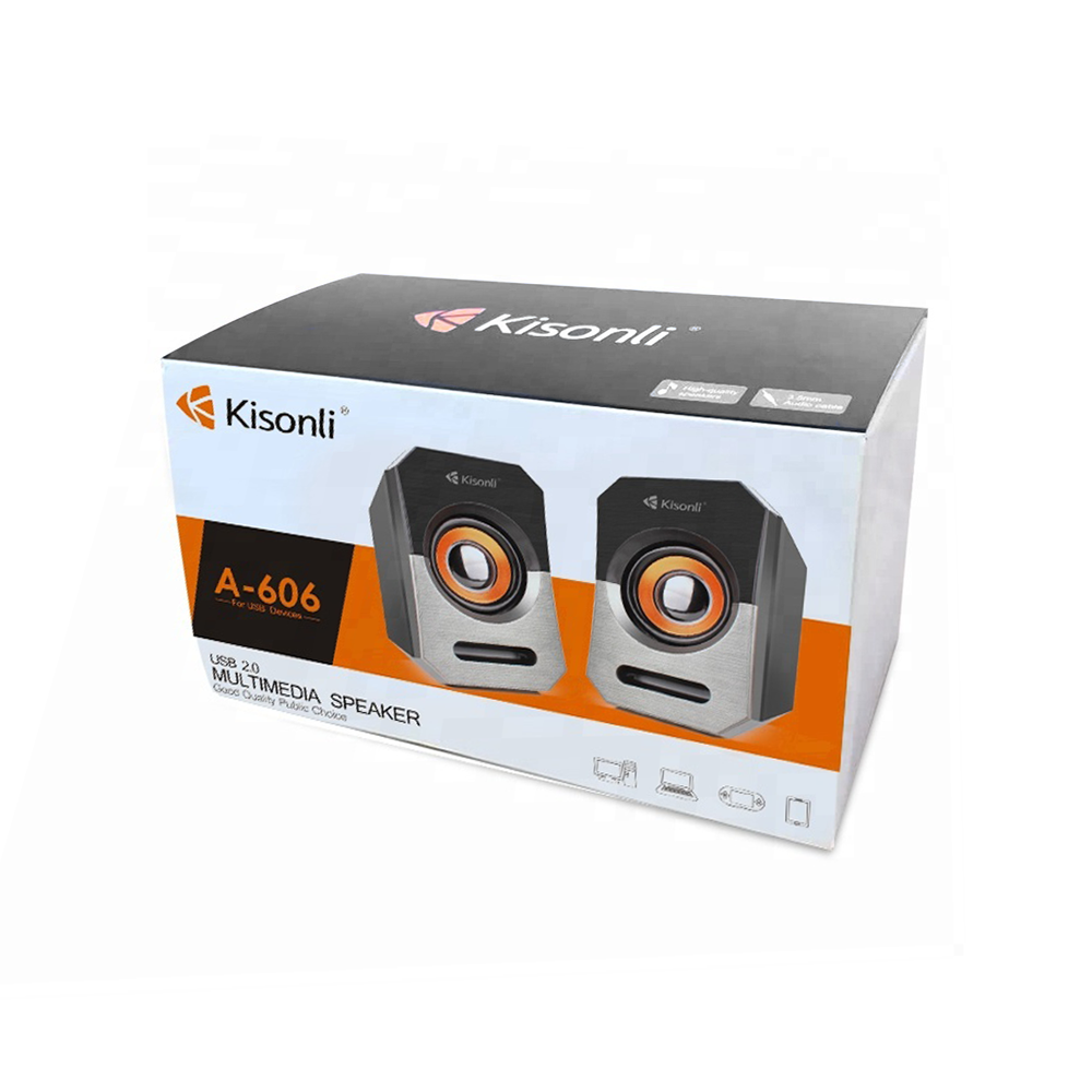 Тонколони Kisonli А-606, 3W*2, USB, Различни цветове - 22118 - Image 5