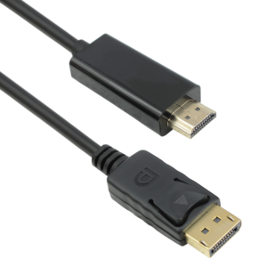 Кабел DeTech DP HDMI M/M, 14+1 cooper, 5м, Черен - 18275