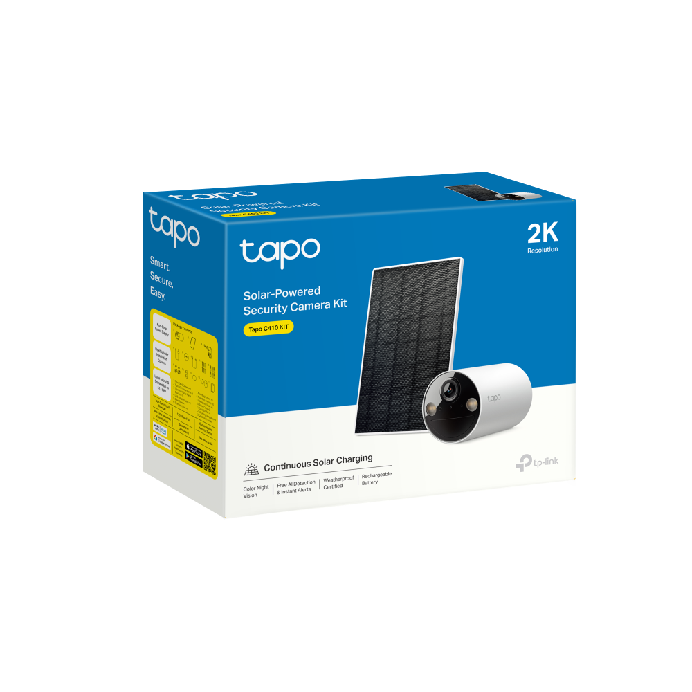Комплект интелигентна безжична охранителна камера със слънчев панел TP-Link Tapo C410 KIT - Image 4