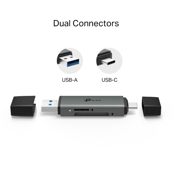 Четец на карти USB 3.0 Type-C & A към SD и microSD 3.0 TP-Link UA430D - Image 3