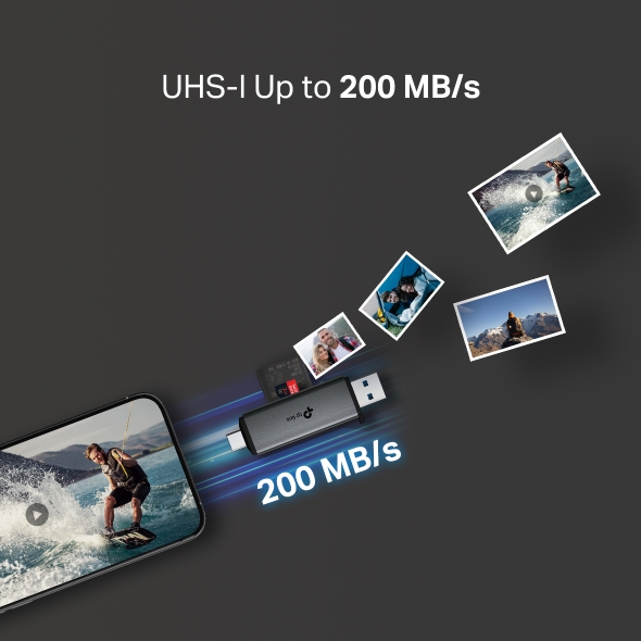 Четец на карти USB 3.0 Type-C & A към SD и microSD 3.0 TP-Link UA430D - Image 5
